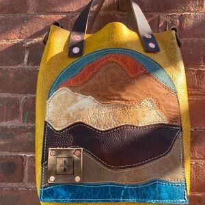 Multicolor Patchwork Tote Bag
